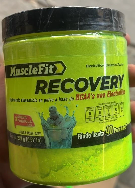 MUSCLEFIT RECOVERY BCAA 260GR BLUE RASPBERRY *NUEVO*