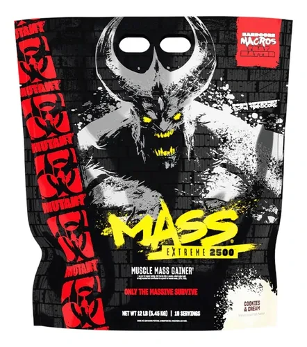 MUT MASS XXXTREME 2500 12 LBS COOKIES & CREAM *OFERTA*