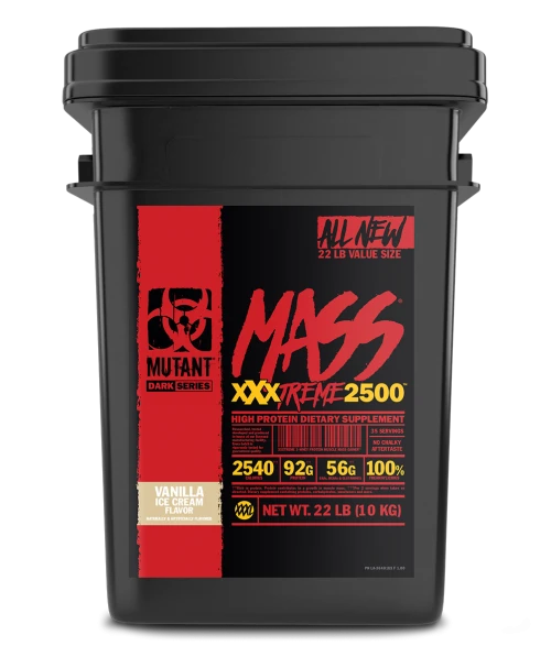MUT MASS XXXTREME 2500 2.2 LBS VAINILLA ICE CREAM *OFERTA* *CAD 09/28 REBAJADO 24% ANTES $247 +VASO STADIUM DE REGALO*