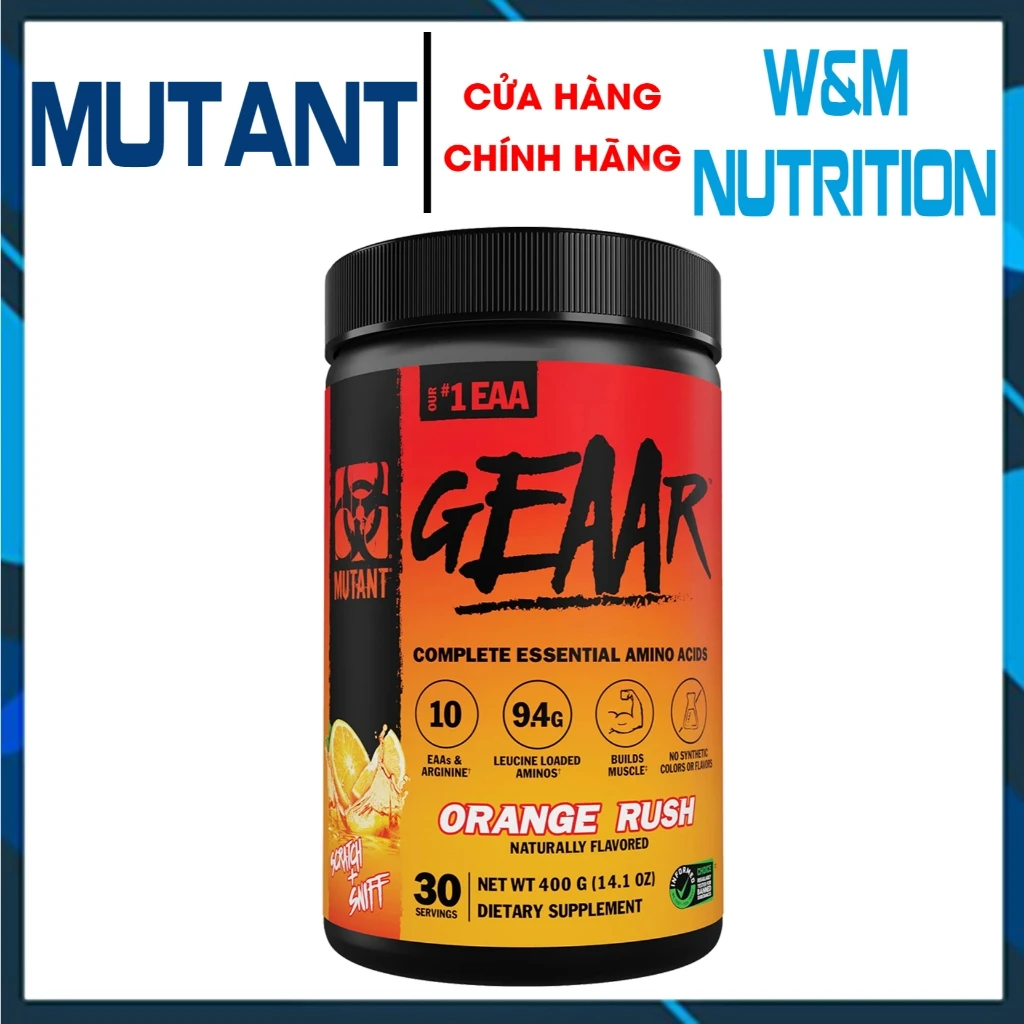 MUT MUTANT GEAAR 30 SERV ORANGE RUSH *OFERTA*