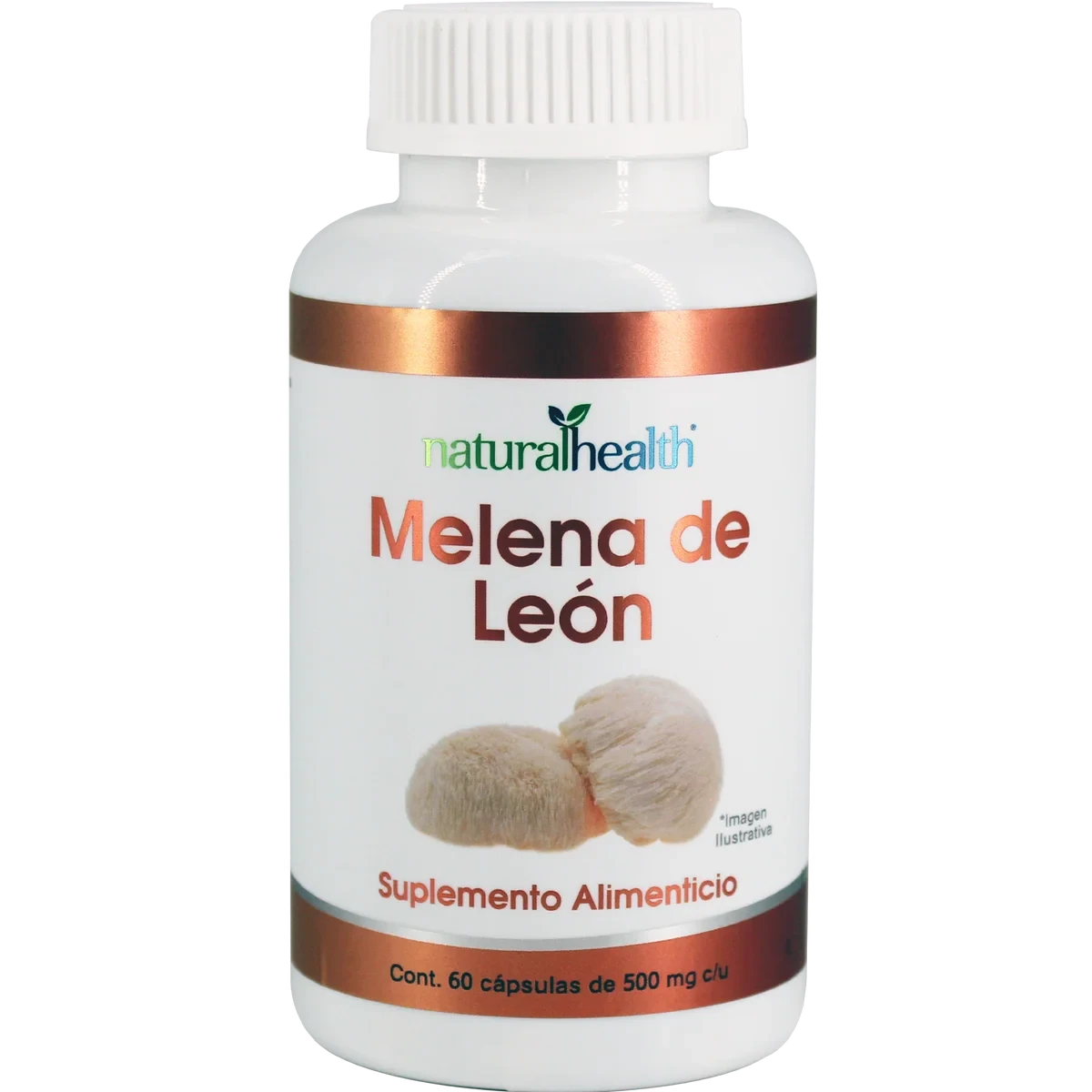 NATURAL MELENA DE LEÓN 500 MG 60 CAPS LINEA BLANCA