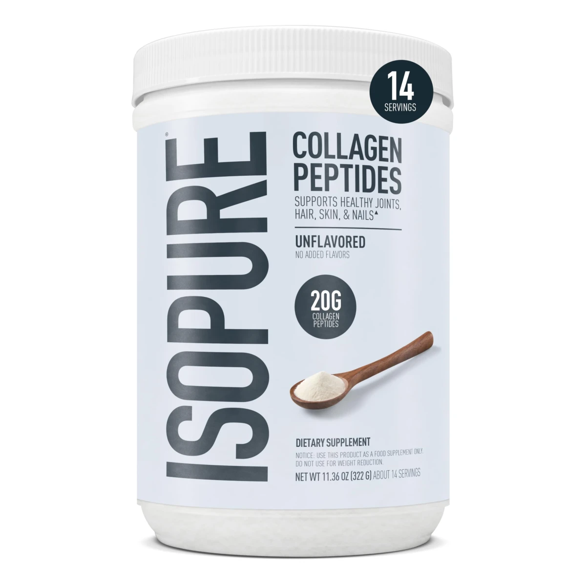 NB ISOPURE COLLAGEN PEPTIDES 322 GRS UNFLAVORED *OFERTA*