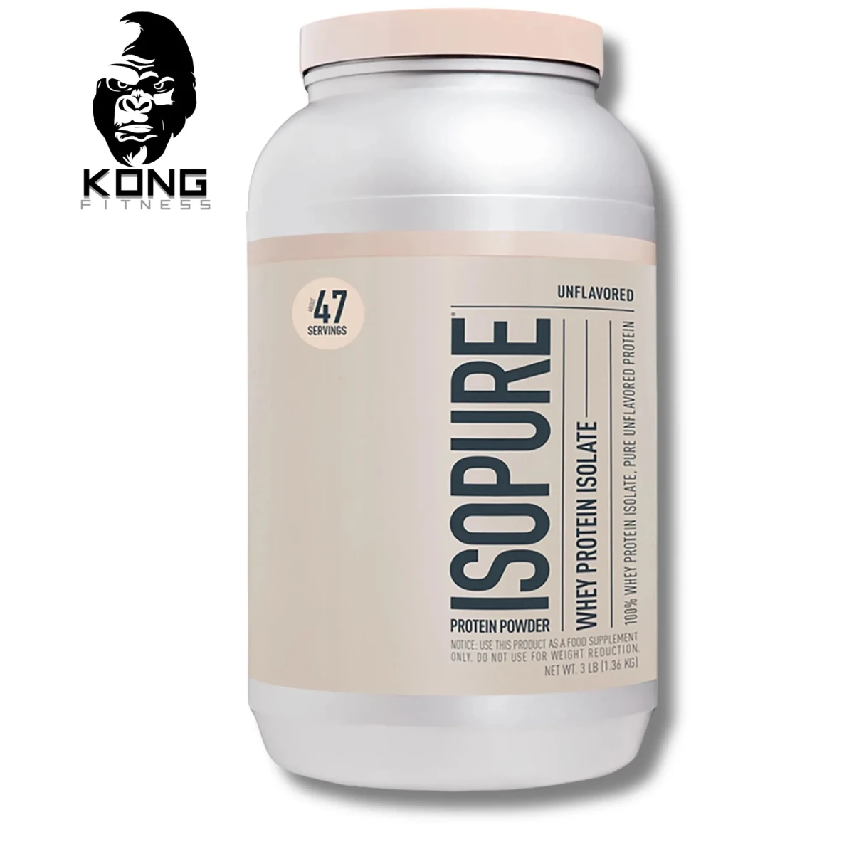 NB ISOPURE WHEY PROTEIN 3 LBS UNFLAVORED  *OFERTA*
