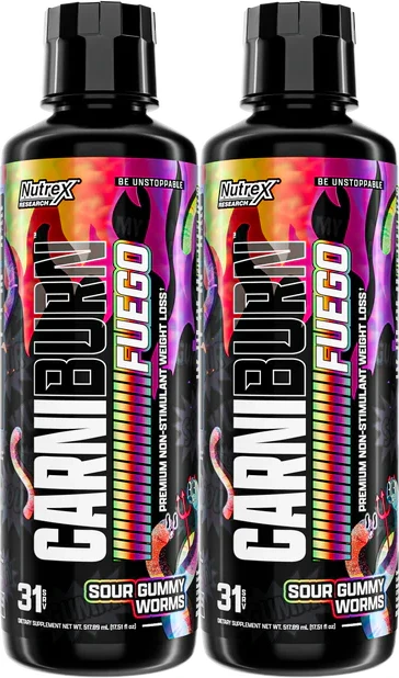 NT CARNIBURN 31 SERV SOUR GUMMY WORMS "NUEVO"