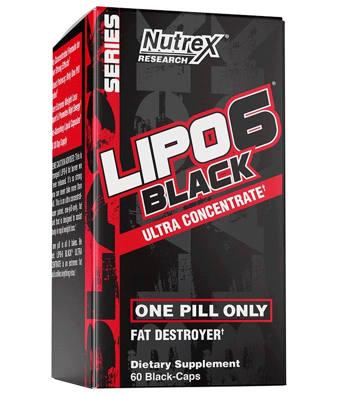 NT LIPO 6 BLACK UC 60 CAPS ROJO