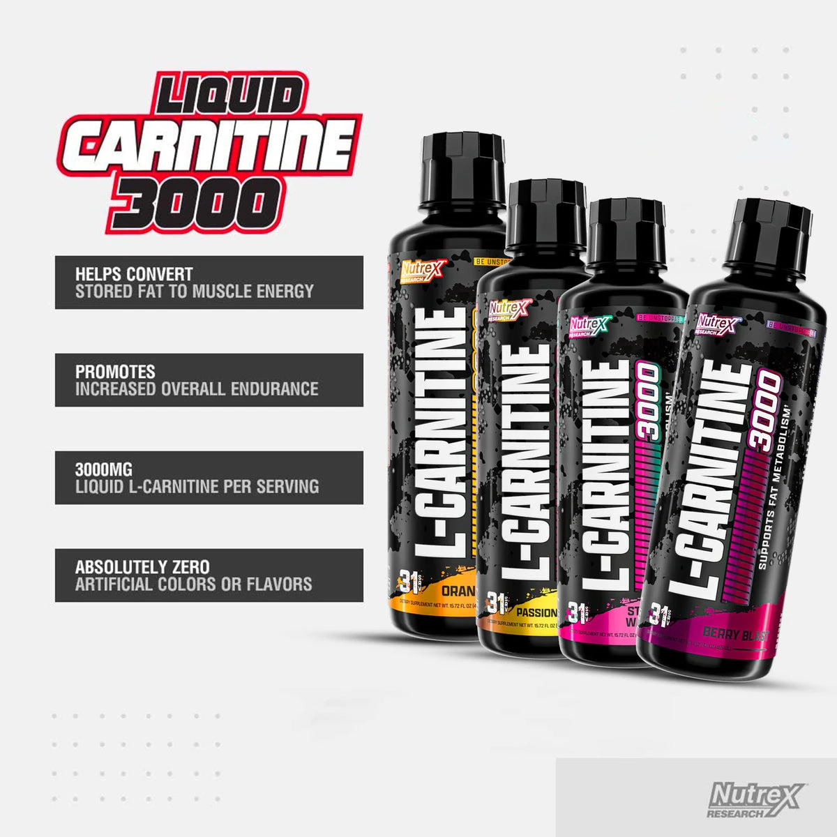 NT LIQUID L-CARNITINE 3000 31 SERV ORANGE MANGO
