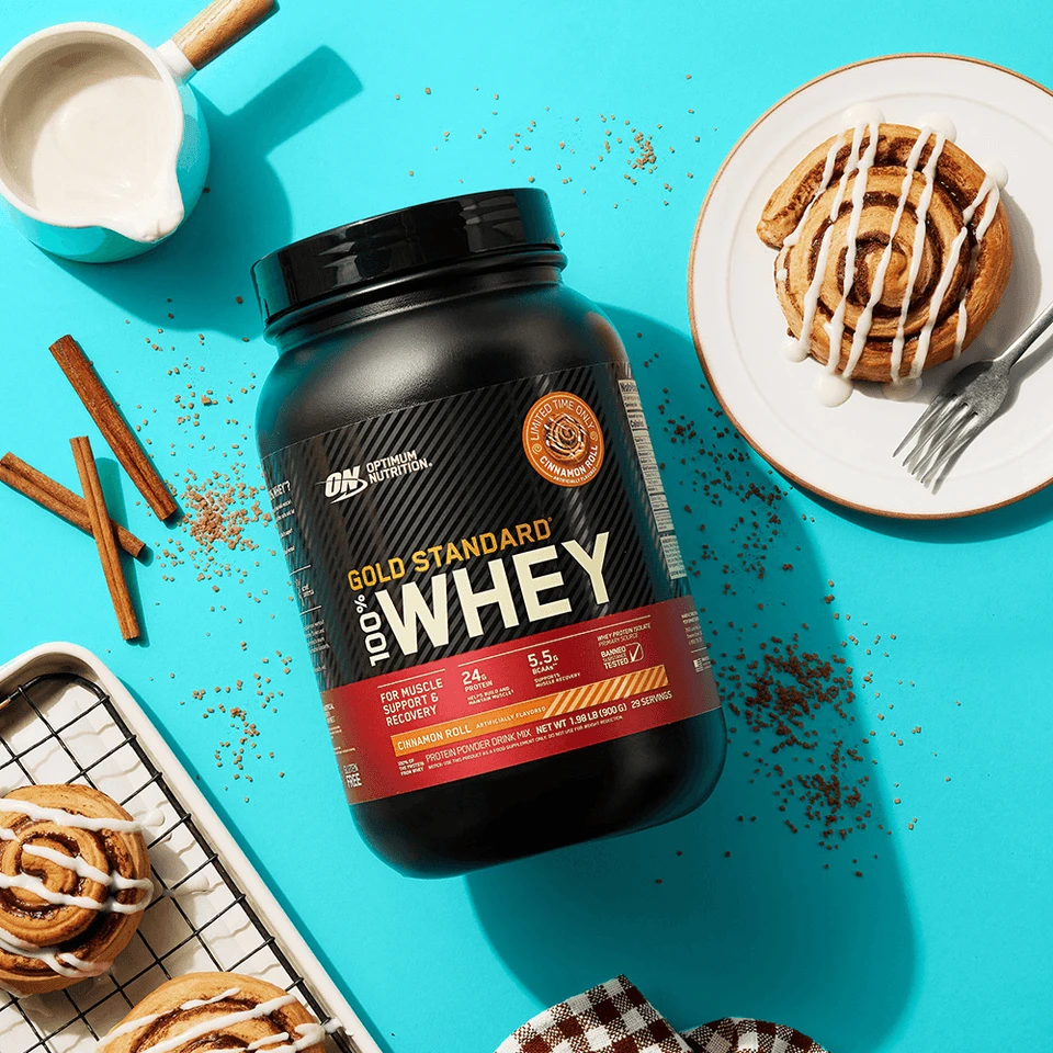 ON 100% WHEY GOLD STD 1.98 LBS CINNAMON ROLL *OFERTA*