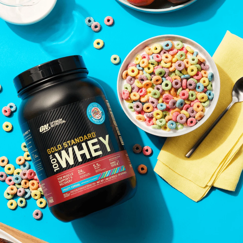 ON 100% WHEY GOLD STD 1.98 LBS FRUITY CEREAL *OFERTA*