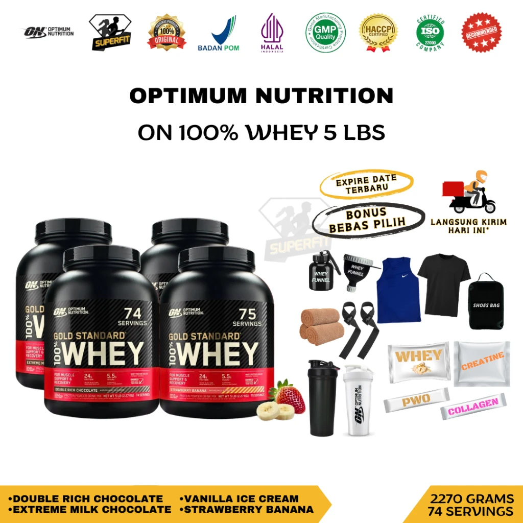 ON 100% WHEY GOLD STD 5 LBS STRAWBERRY