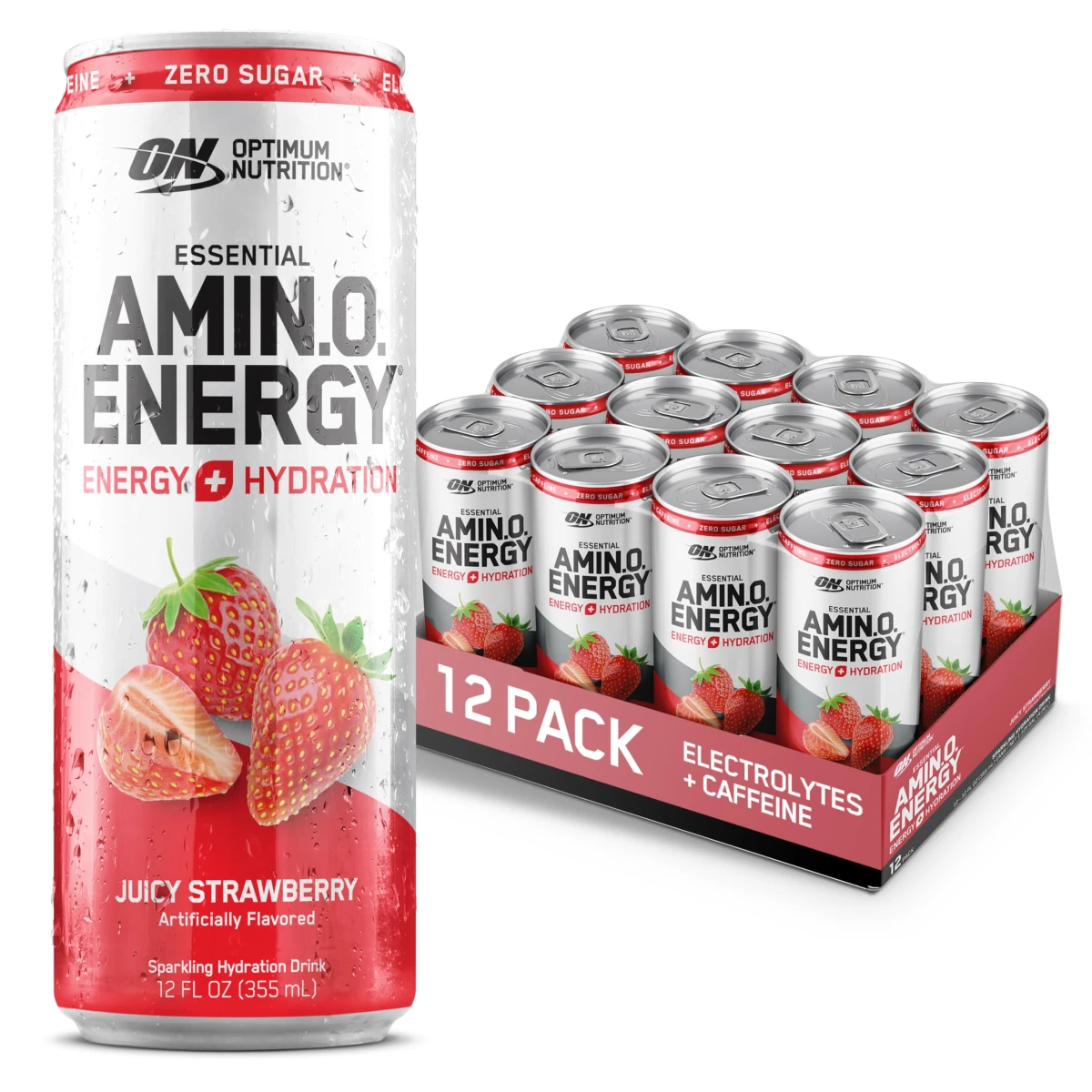 ON AMINO ENERGY + ELECTROLYTES 270 GRS JUICY STRAWBERRY BURST *OFERTA* "NUEVA PRESENTACIÓN"