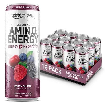 ON AMINO ENERGY 355 ML 12 PACK BERRY BURST + ELECTROLYTES *OFERTA*