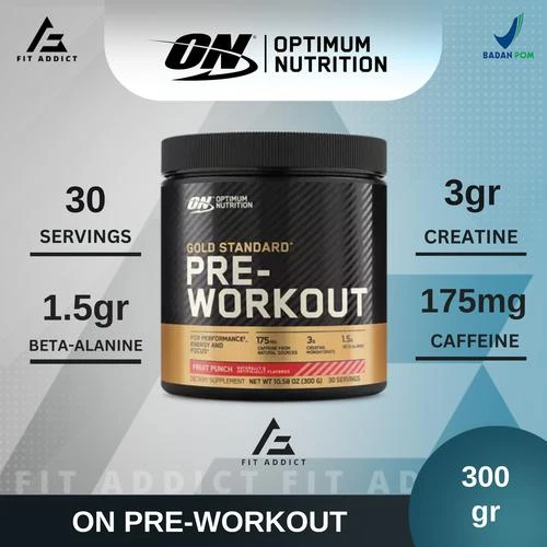 ON GOLD STD PRE-WORKOUT 30 SERV GREEN APPLE *OFERTA*
