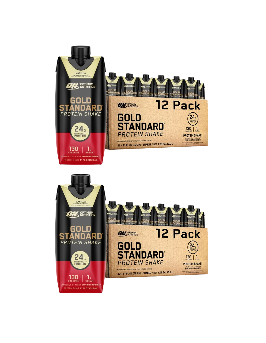 ON GOLD STD PROTEIN SHAKE 325 ML 12 PACK VAINILLA *OFERTA*