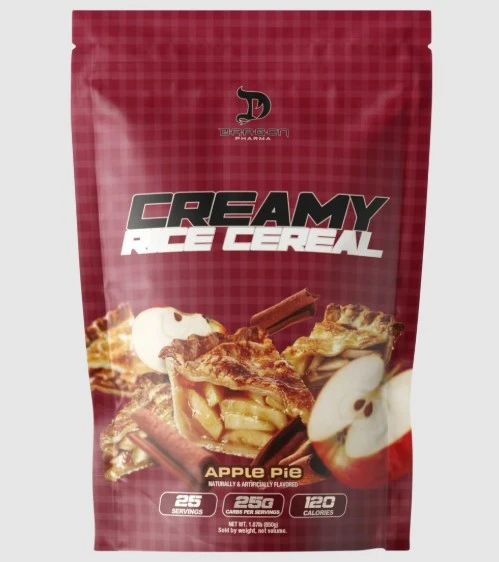 OUTLET DRAGON CREAMY RICE CEREAL 25 SERV APPLE PIE BOLSA ROTA CAD 09/28