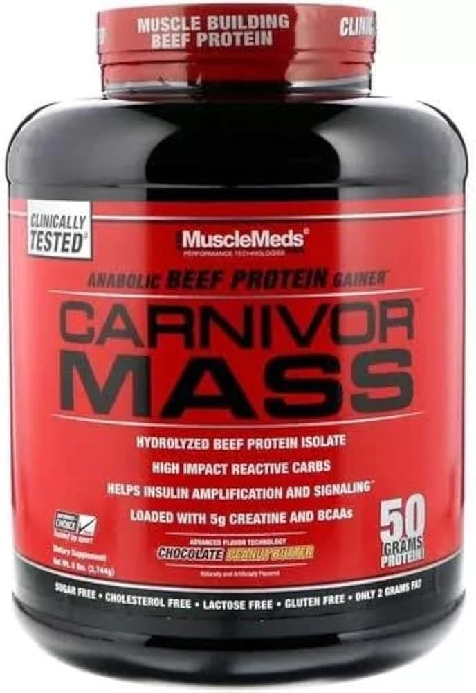 OUTLET MMD CARNIVOR MASS 6 LBS CHOCOLATE PEANUT BUTTER APLASTADO CAD 04/27