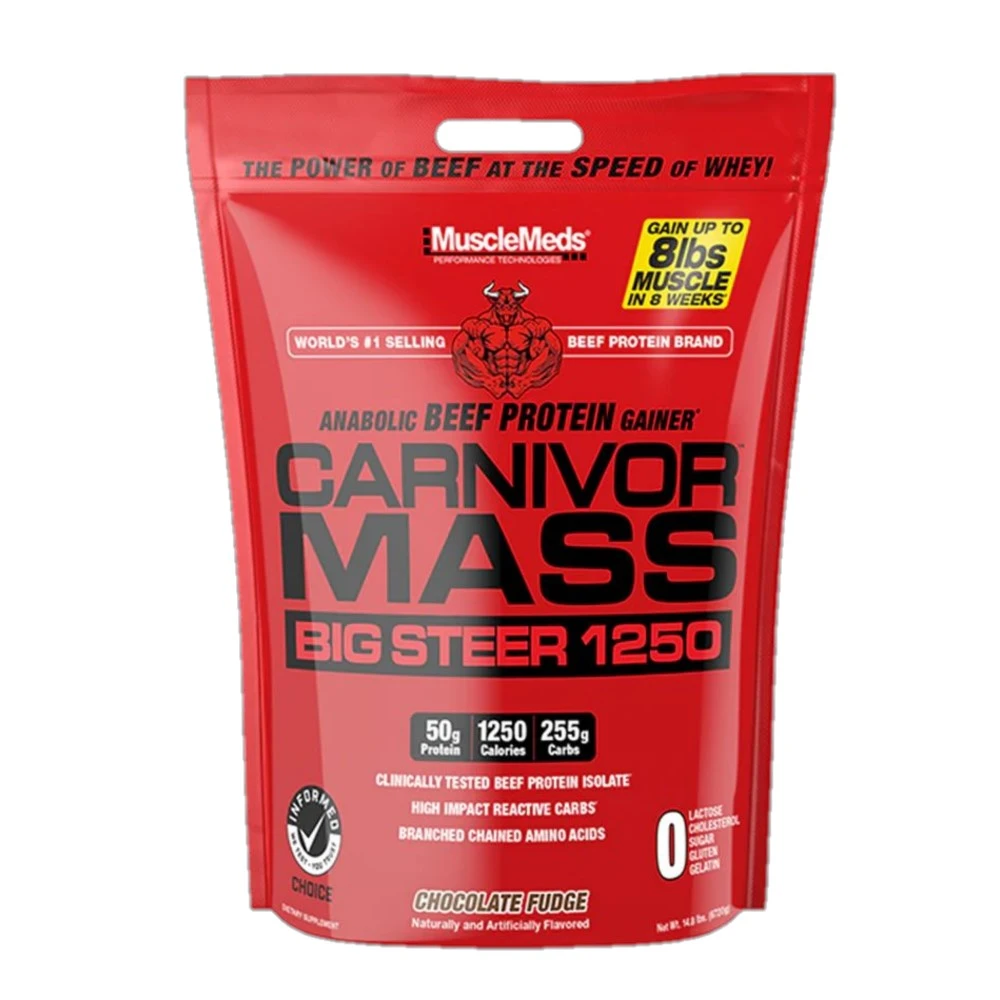 OUTLET MMD CARNIVOR MASS BIG STEER 15 LBS CHOCOLATE BOLSA POCO ROTA CAD 12/27
