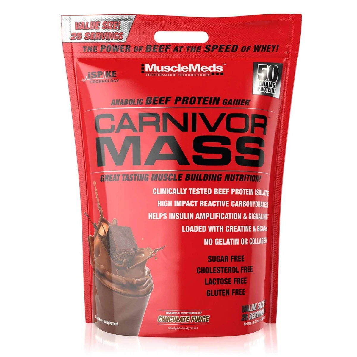 OUTLET MMD CARNIVOR MASS BIG STEER 15 LBS CHOCOLATE BOLSA ROTA CAD 01/28