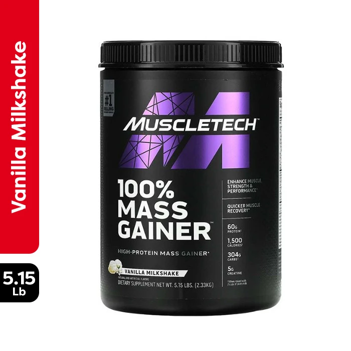 OUTLET MT 100% MASS GAINER 5.15 LBS VAINILLA MILSHAKE SELLO INT ROTO-GOLPEADO CAD 12/27