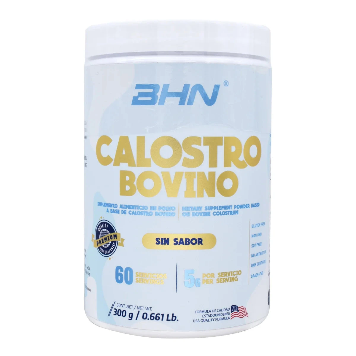 BHN CALOSTRO BOVINO SIN SABOR 300 GRS 60 SERV