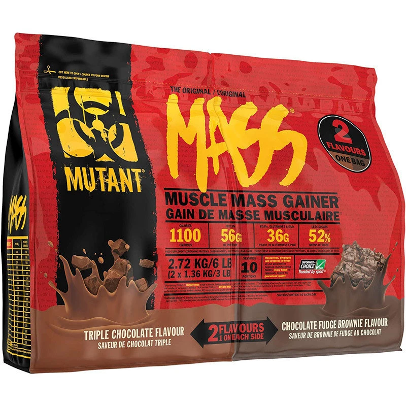 OUTLET MUT MUTANT MASS 15 LBS CHOCOLATE FUDGE BROWNIE BOLSA POCO ROTA CAD 07/28