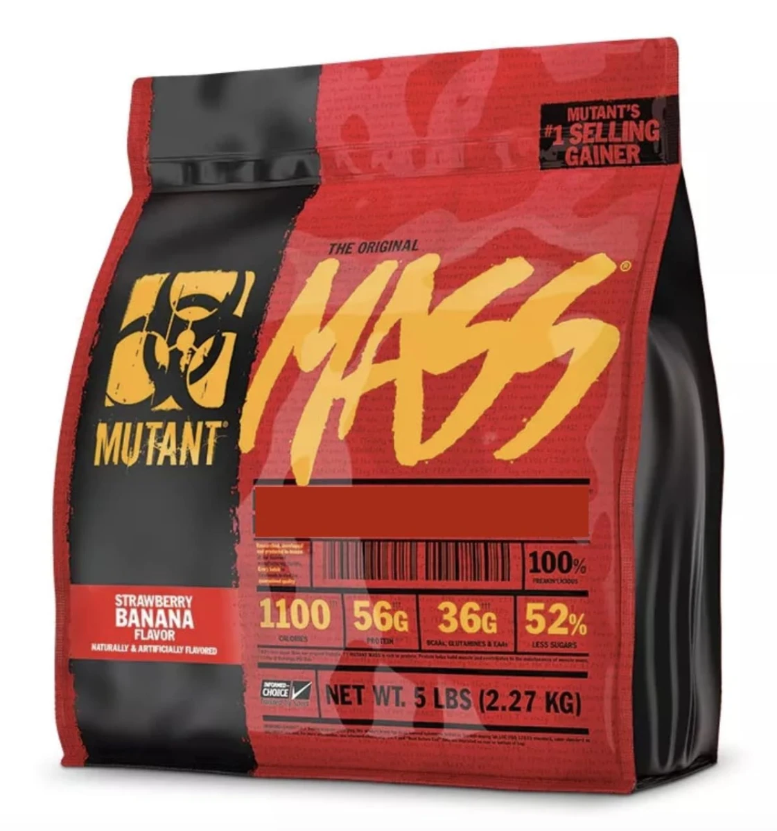 OUTLET MUT MUTANT MASS 5 LBS STRAWBERRY BANANA BOLSA POCO ROTA CAD 07/28