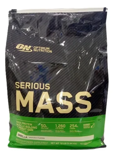 OUTLET ON SERIOUS MASS 12 LBS VAINILLA BOLSA ROTA CAD 11/27