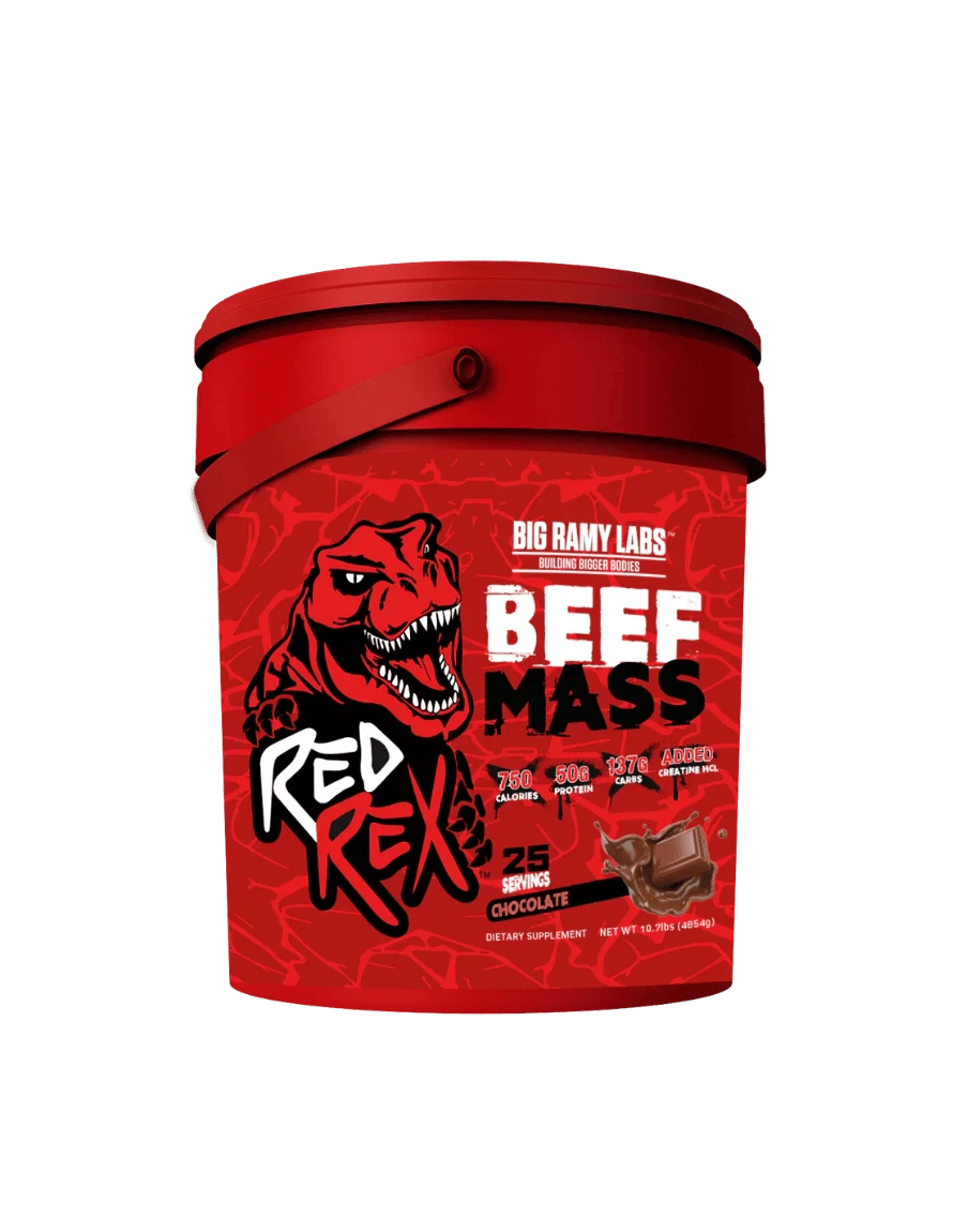 OUTLET RED REX BEFF MASS PLUS 10.7 LBS CHOCOLATE BOLSA POCO ROTA CAD 07/27