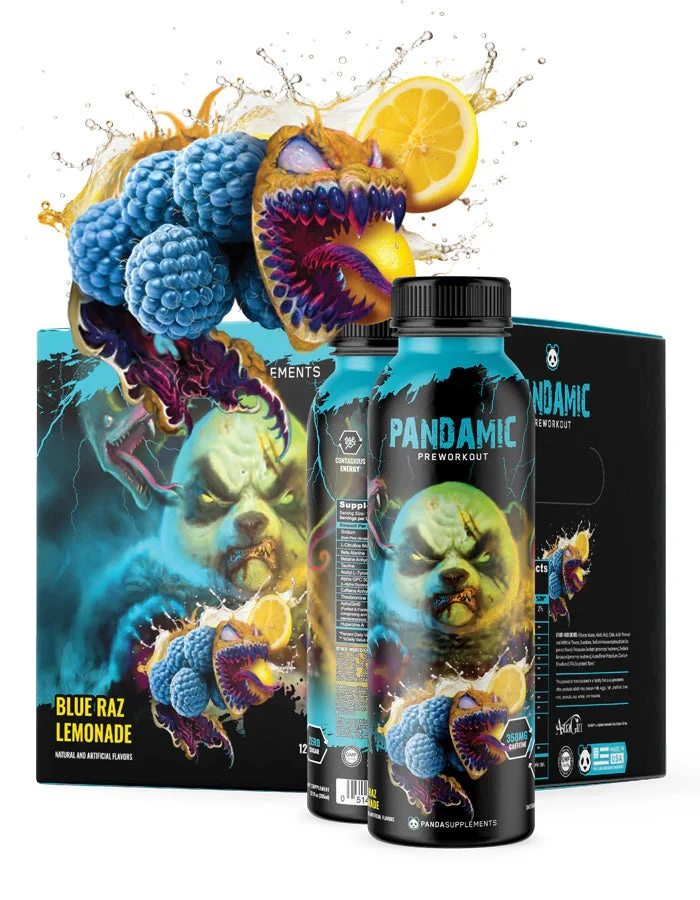 PANDA PANDAMIC RTD 12 PACK PWO BLUE RAZ LEMONADE