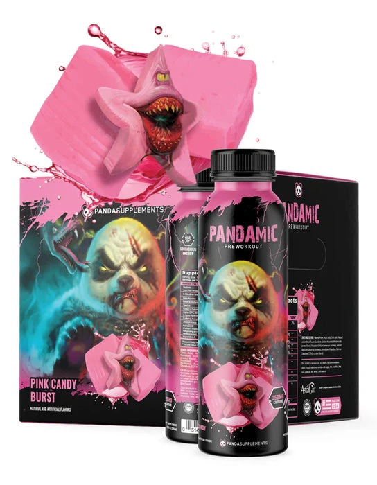 PANDA PANDAMIC RTD 12 PACK PWO PINK CANDY BURST