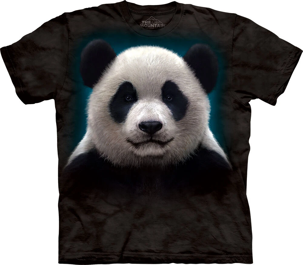 PANDA ROPA T-SHIRT PANDA HEAD BLACK (M)