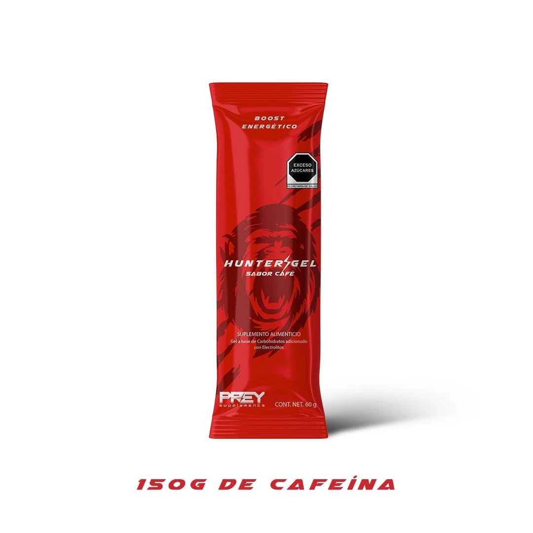 PREY HUNTER GEL CON CAFEINA 60 GR 10 PZ CAFE