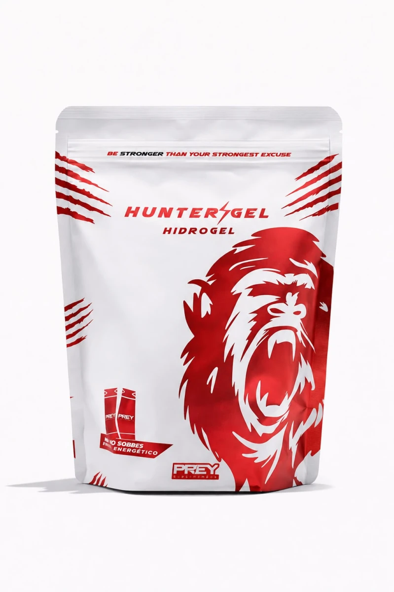 PREY HUNTER HIDROGEL 10 SOBRES 60 G 100 MG CAFEINA SIN SABOR