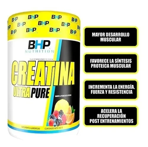 BHP CREATINA MONOHIDRATADA 250 GRS PONCHE *REBAJADO 40%  CAD 09/2026*