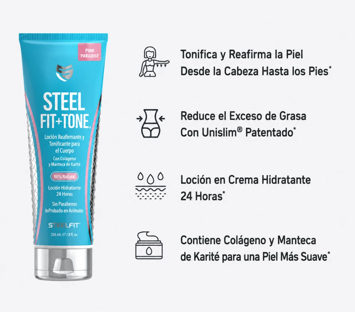 PRO STEEL FIT & TONE 8oz MILK AND HONEY
