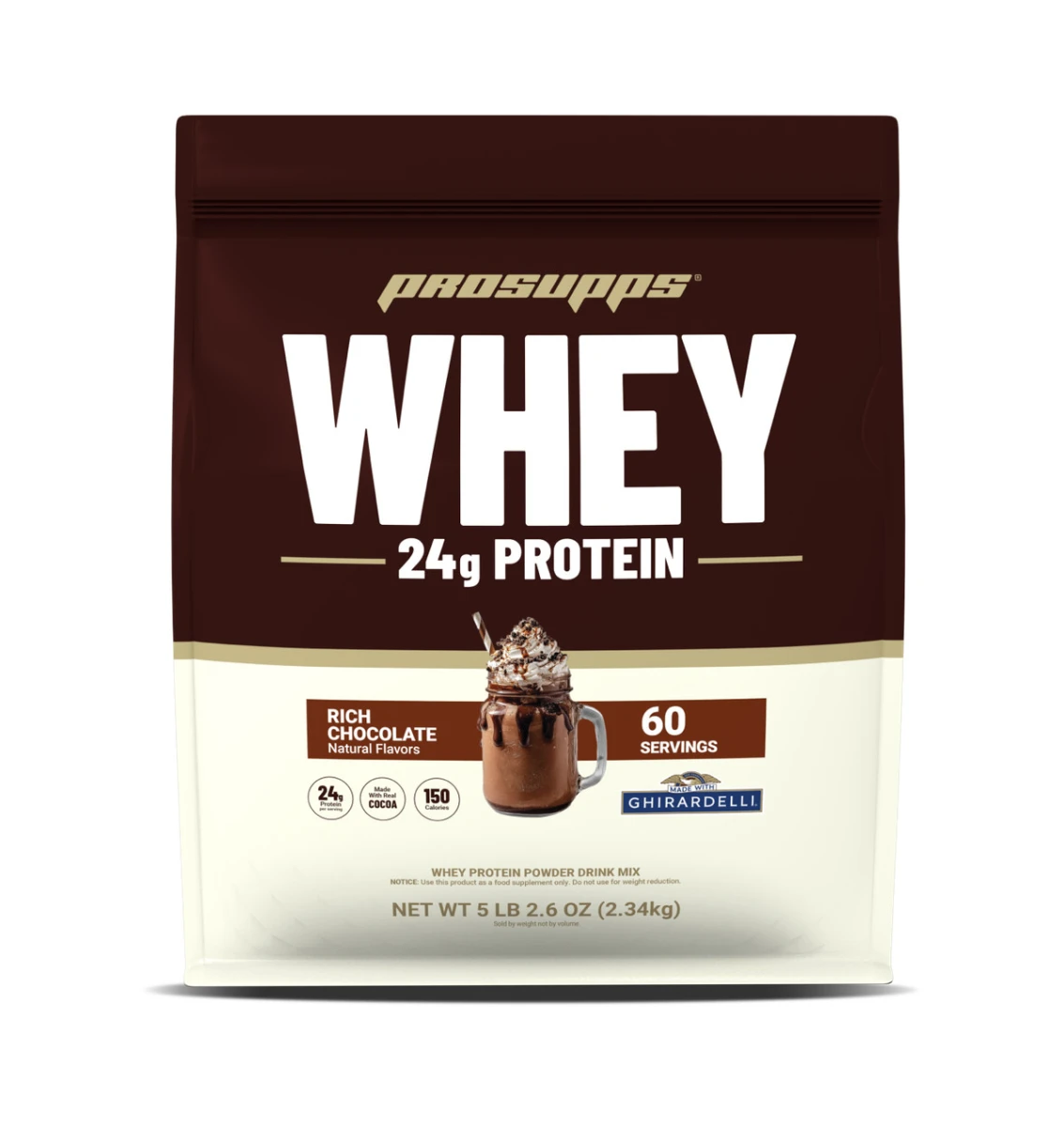 PROSUPPS WHEY PROTEIN GHIRARDELLI 5 LBS RICH CHOCOLATE