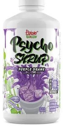 PSYCHO PHARMA SYRUP PWO STIM FREE 32 SERV (946 ML) PURPLE DRANK "NUEVO"