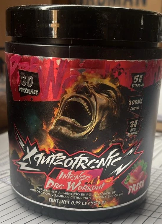 PSYCHOZIS XQUIZOFRENIK PRE WORKOUT 450 GRS FRESA *NUEVO*