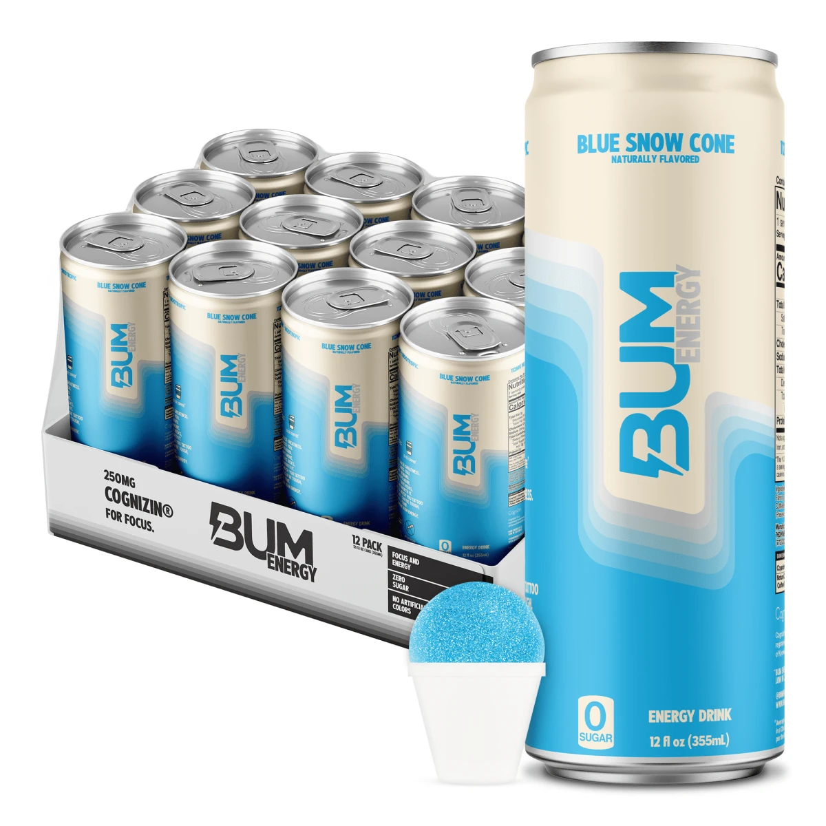 RAW BUM ENERGY DRINK 12 OZ/12 PACK PIÑA COLADA