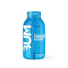 RAW BUM THAVAGE RTD PWO 12 OZ/ 12 PACK BLUE RASPBERRY