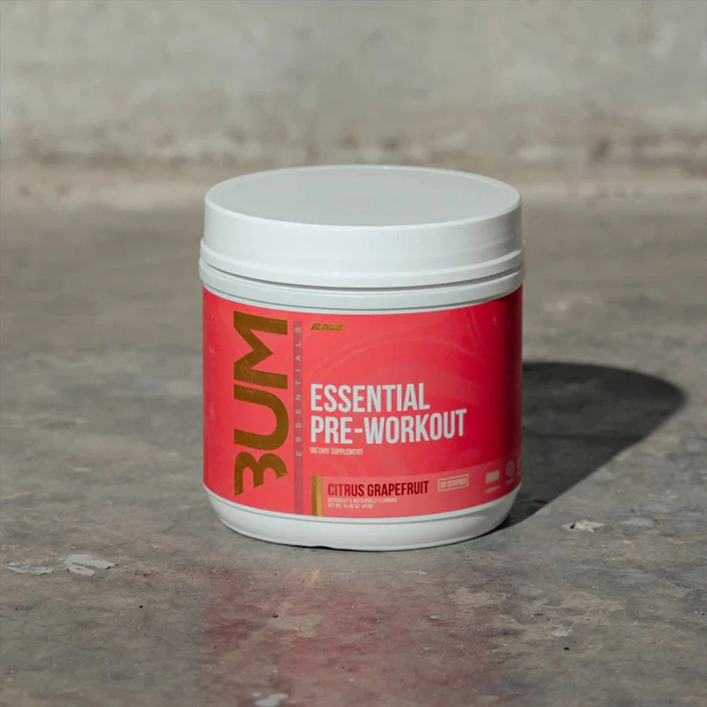 RAW CBUM ESSENTIAL TINGLE FREE PWO 30 SERV GUAVA PASSION FRUIT *NUEVO*