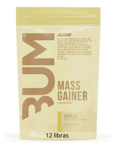 RAW CBUM MASS GAINER 12 LBS VAINILLA