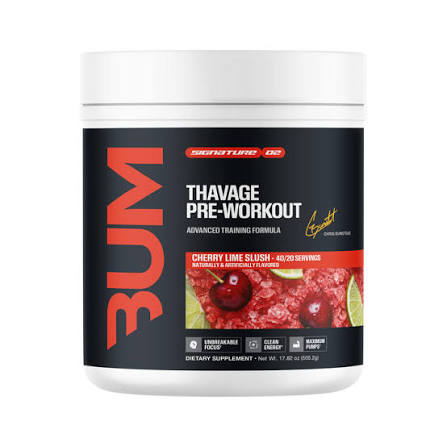 RAW CBUM THAVAGE PWO 40 SERV CHERRY LIME SLUSH *NUEVO*
