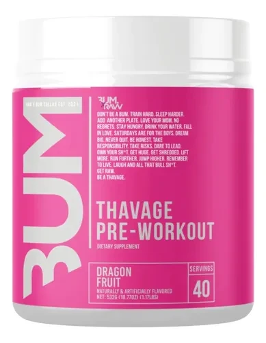 RAW CBUM THAVAGE PWO 40 SERV DRAGON FRUIT