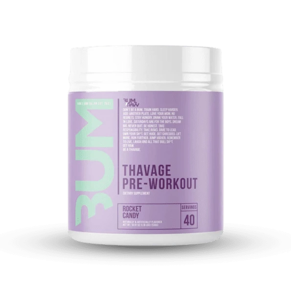 RAW CBUM THAVAGE PWO 40 SERV ROCKET CANDY
