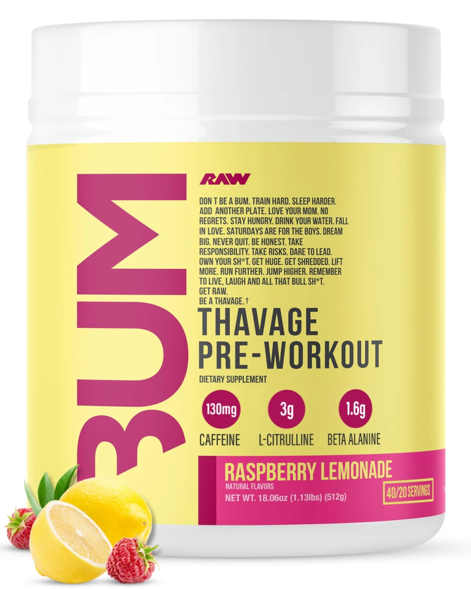 RAW CBUM THAVAGE PWO 40 SERV SPICY MANGO MARGARITA *NUEVO*