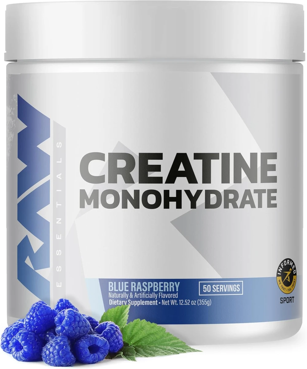 RAW CREATINE + HMB 30 SERV BLUE RASPBERRY *NUEVO*