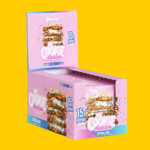 RAW MY COOKIE DEALER 113 G 12 PACK BIRTHDAY CAKE *OFERTA*