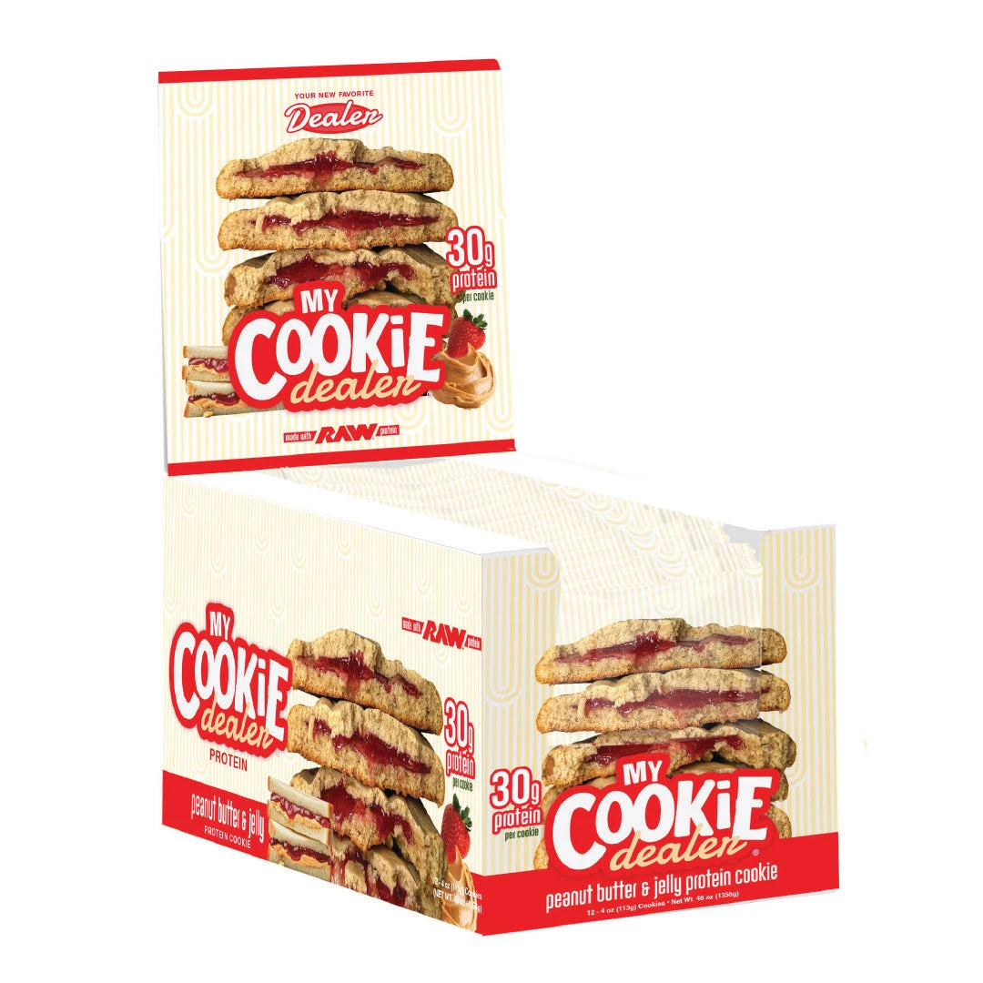 RAW MY COOKIE DEALER 63 GRS 12 PACK PEANUT BUTTER & JELLY