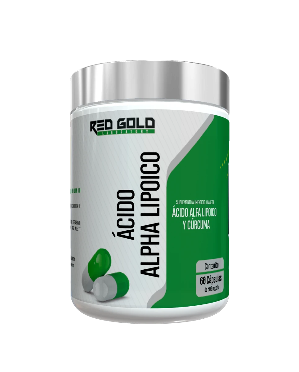 RED GOLD ACIDO ALFA LIPOICO Y CURCUMA 700MG 60 CAPS