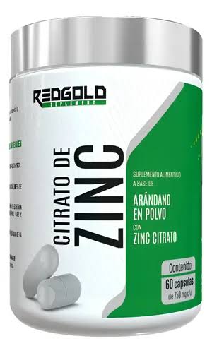 RED GOLD CITRATO DE ZINC 60 CAPS